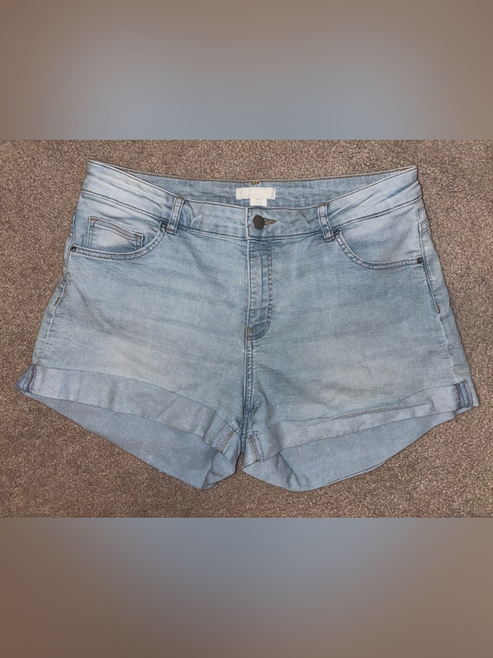H&M Light Wash Denim Shorts